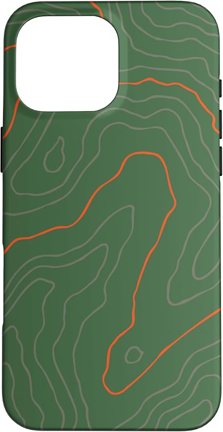 Backcountry Topo Guide Orange Lines Topographical Map Case by Unknown