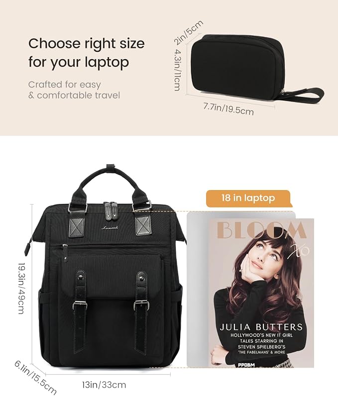 LOVEVOOK Laptop Backpack Women, Nurse Bags Teacher Work Backpack - Image 8
