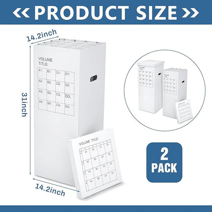 PerKoop 2 Pack Blueprint Holder Storage Organizer - Image 2