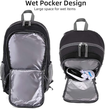 FENGDONG 35L Lightweight Foldable Waterproof Packable Travel Small Hiking - Image 6
