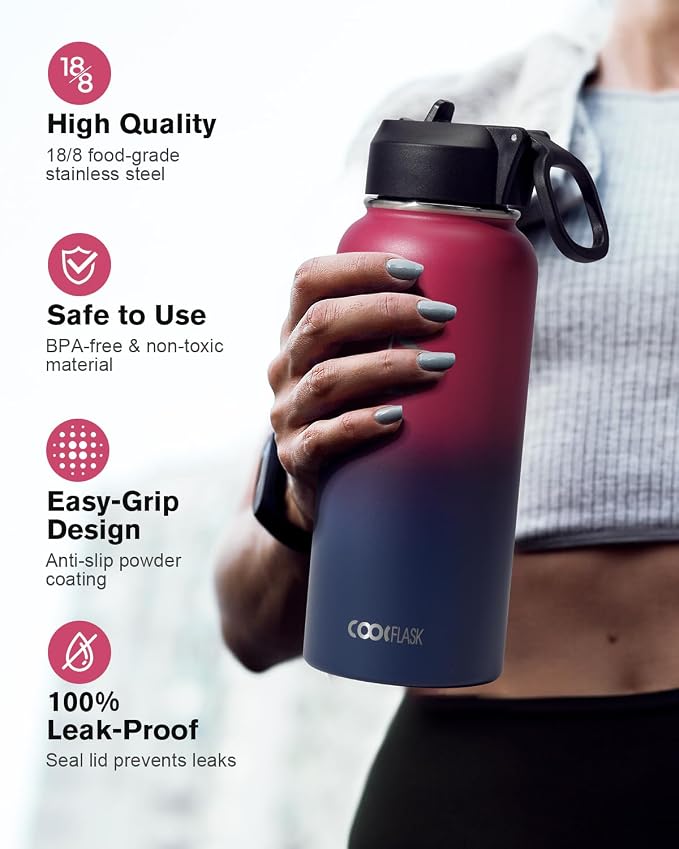 Water Bottle 32 oz Insulated - Image 3