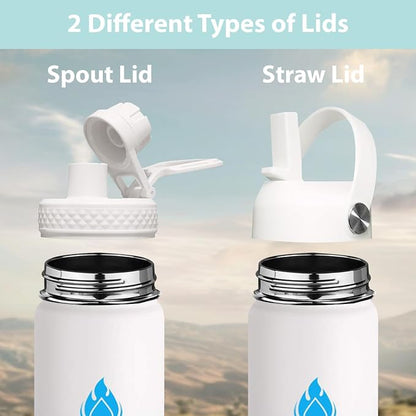 SENDESTAR Stainless Steel Wide Mouth Water Bottle 24oz Double Wall Vacuum - Image 2