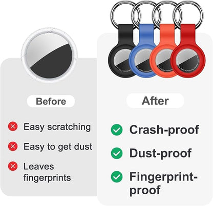 Linsaner Case for AirTag 2nd Gen & 1st Gen, Silicone Holder Keychain Key Ring - Image 6