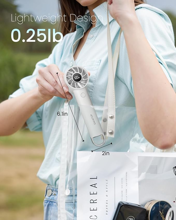 Gaiatop Portable Mini Fan, 3 Speed Handheld Fans - Image 4