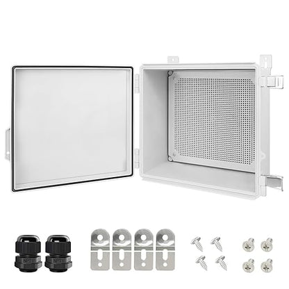 LeMotech Electrical Box, IP67 Waterproof Hinged Cover Stainless Steel Latch by LeMotech