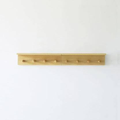Entrance Coat Rack ，Coat Hooks, Wall-Mounted Wooden Hook Rack, Wall-Mounted - Image 2