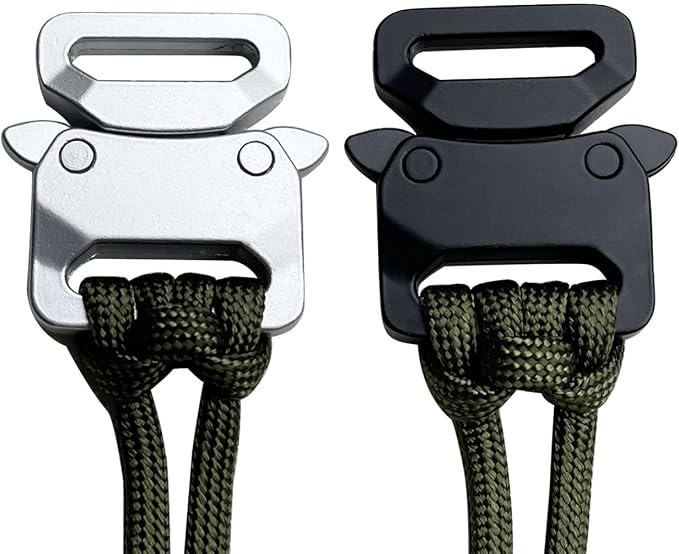 Paracord Bracelet Clips, Quick Release Belt Buckle Metal Shackle Lock - Image 5