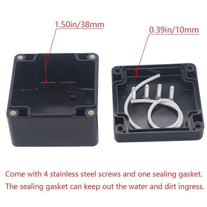 2 Packs Junction Box IP65 Waterproof ABS Plastic Electrical Project Case Power - Image 4
