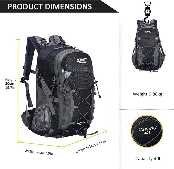 Diamond Candy Waterproof Hiking Backpack - Image 6