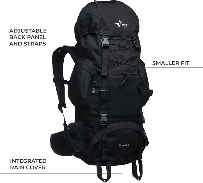 Teton 55L Scout Internal Frame Backpack - Image 3