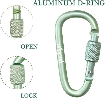 YUCHIYA 8 Pack D-Shape Carabiner Clasp - Image 2