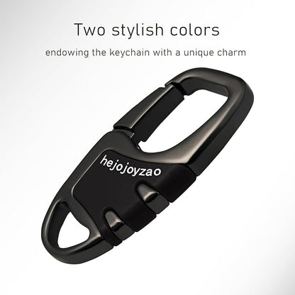 Keychain with Carabiner Clip, 4 Heavy Duty Key Rings and D Ring - Image 8