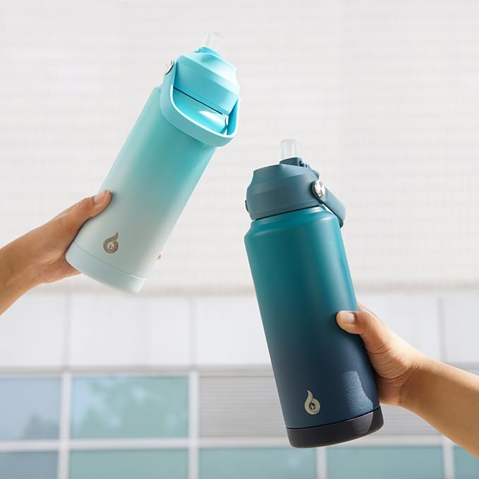 BJPKPK Water Bottle with Straw Lid, 32oz Vacuum Insulated Water Bottles - Image 6
