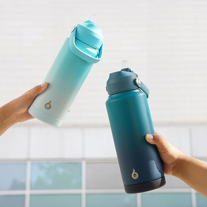 BJPKPK Water Bottle with Straw Lid, 32oz Vacuum Insulated Water Bottles - Image 6