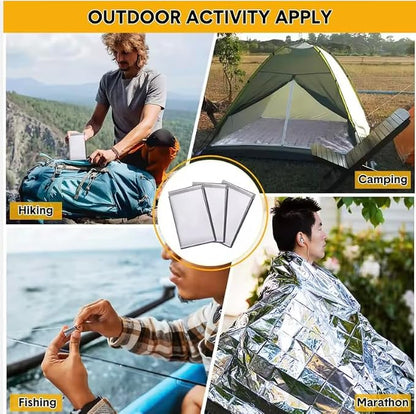 50 Pack Emergency Foil Blankets 51” x 83” – Thermal Mylar Survival Blankets - Image 6
