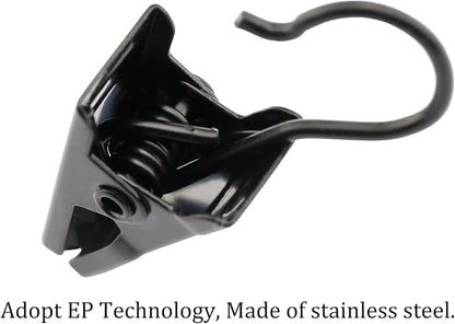 JANYUN 120 Pack Clip Hook Set Stainless Curtain Clips - Image 3