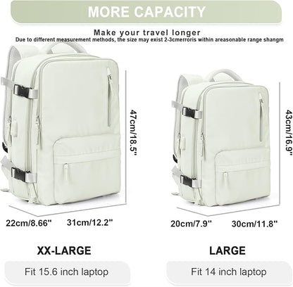 WONHOX Large Travel Backpack Carry on Flight Approved Laptop Work Business - Image 4
