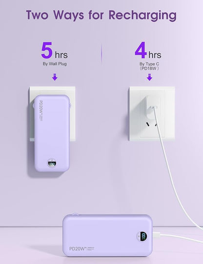 Portable Charger, 10000mAh PD20W USB C Fast Charging Power Bank - Image 8
