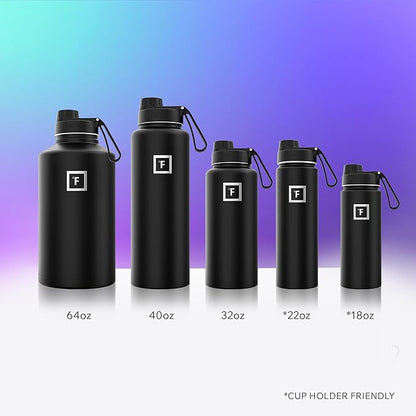 IRON °FLASK Camping & Hiking Hydration Flask - 64 oz Bubble Gum - Image 6