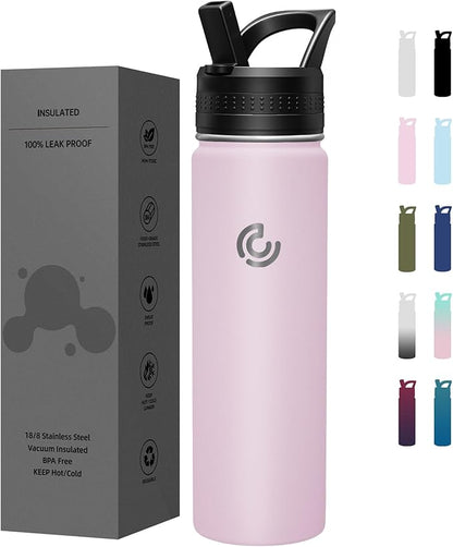 COKTIK 22oz Sports Water Bottle, Stainless Steel Water Bottle by coktik