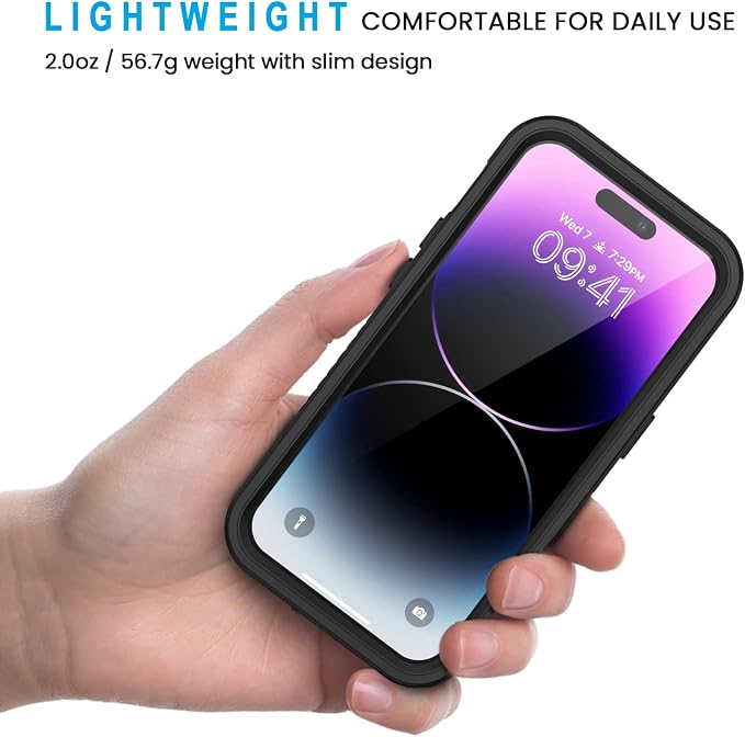 Lanhiem for iPhone 14 Pro Case, IP68 Waterproof Dustproof Case - Image 4