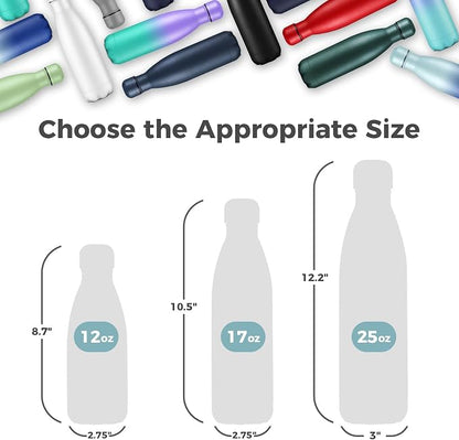 Volhoply 17oz Insulated Stainless Steel Water Bottle, Double Wall Vacuum Flask - Image 2