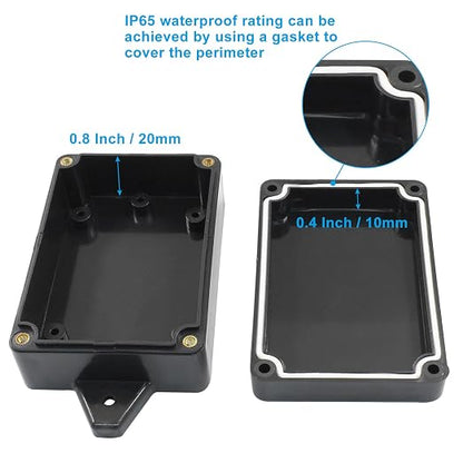 4 Pack Junction Boxes, 3.3 x 2.3 x 1.3 Inch IP65 Waterproof Project Box - Image 3