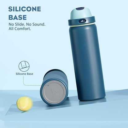 POWCAN 32 oz Insulated Water Bottle: 2-in-1 Lid - Image 6