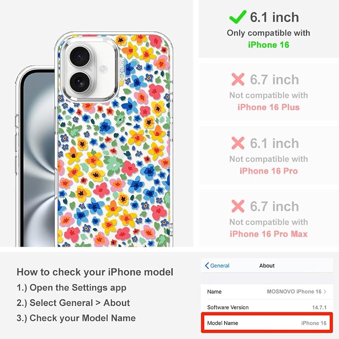 MOSNOVO Case for iPhone 16 - Image 2