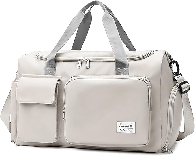 Suruid Travel Duffel Bag with Shoes Compartment Sports Gym Bag with Dry Wet by SURUID