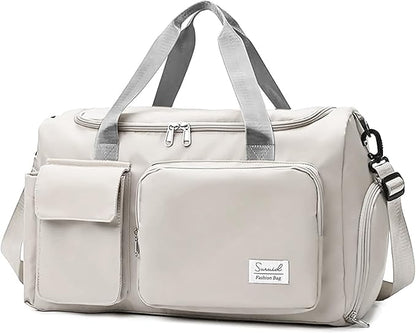 Suruid Travel Duffel Bag with Shoes Compartment Sports Gym Bag with Dry Wet by SURUID