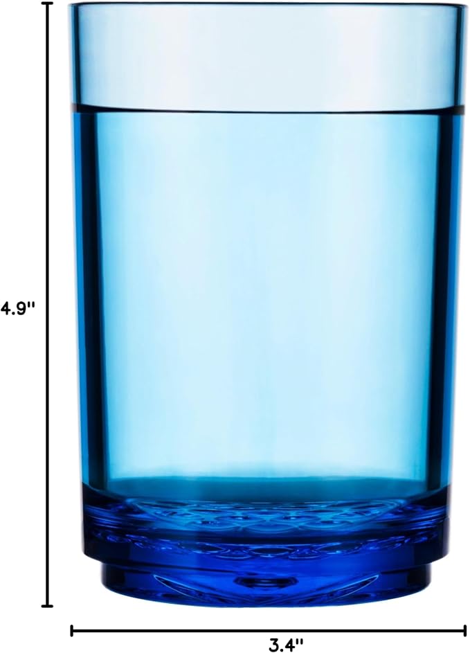 Drinique Unbreakable 16 Oz Drinking Glasses, Drinking Cups, Dishwasher Safe - Image 8