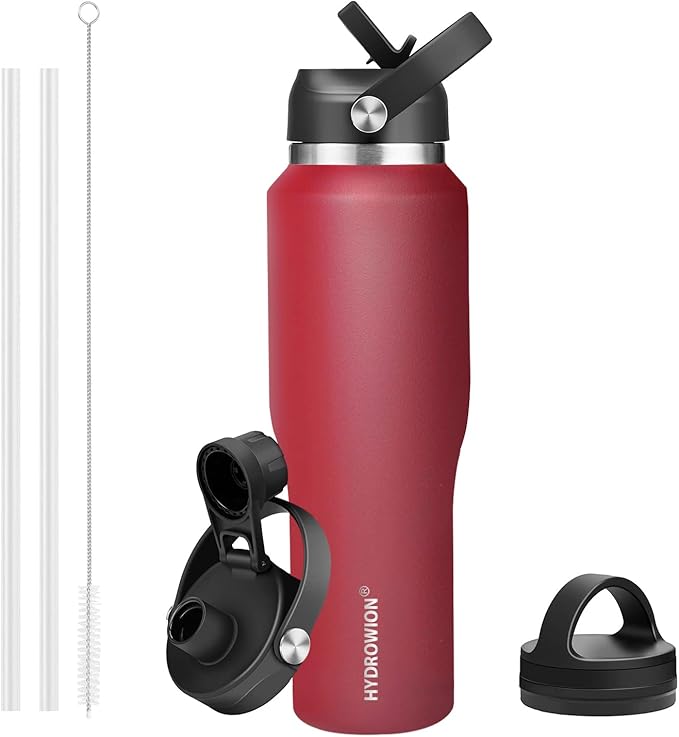 HYDROWION Water Bottle Stainless Steel, Vacuum Insulated Leak Proof Tumbler 32oz by HYDROWION