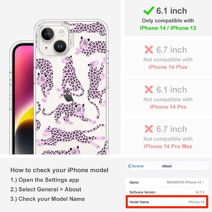 MOSNOVO for iPhone 13/14 Case | Military Grade 6.6ft Drop Tested | Clear - Image 2