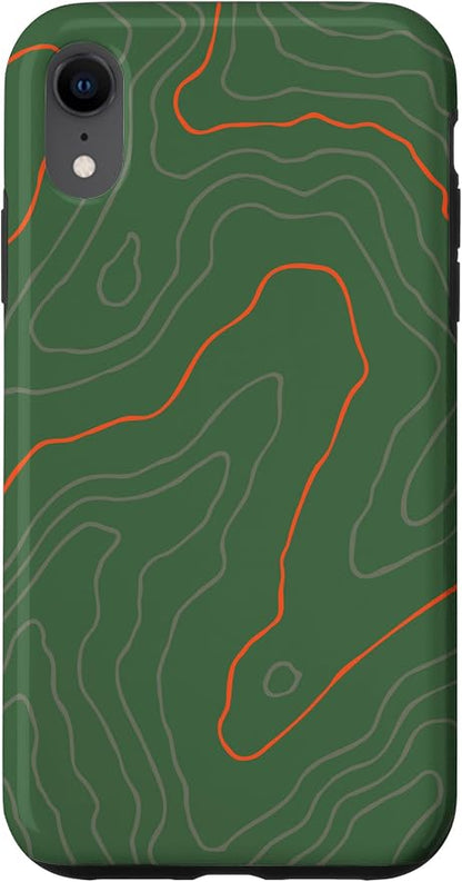 Backcountry Topo Guide Orange Lines Topographical Map Case by Unknown