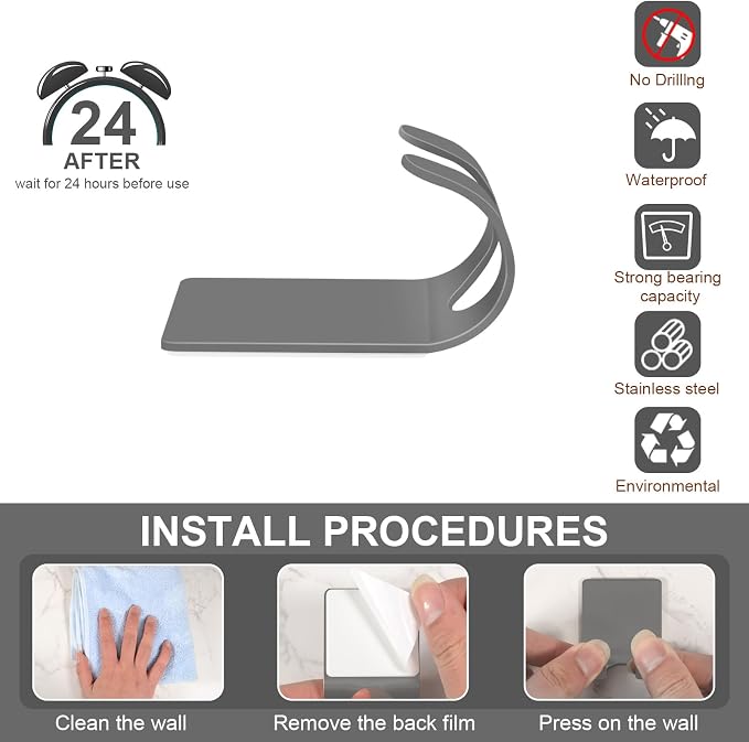 CGBE 4 Pack Shower Hooks - Image 4