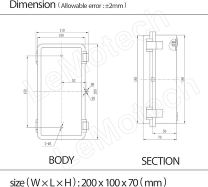 ABS Plastic Dustproof Waterproof IP65 Junction Box Hinged Shell Universal - Image 8