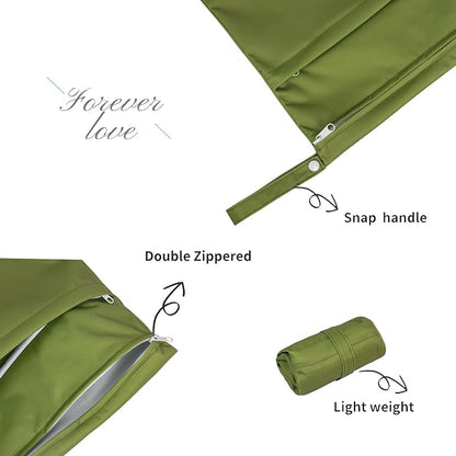 ALVABABY 3pcs Baby Cloth Diaper Wet/Dry Bags|Waterproof Reusable - Image 2