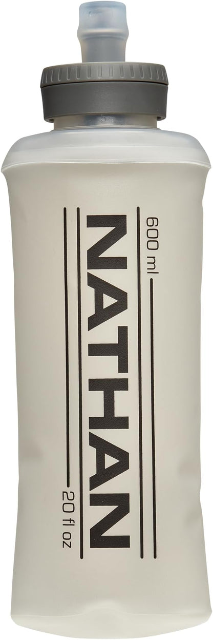 Nathan 20oz Soft Flask w/Bite Top, Running Water Bottle, Collapsible Water by NATHANSPORTS