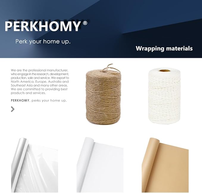 PerkHomy Natural Jute Twine 1800 Feet Long Twine String - Image 3