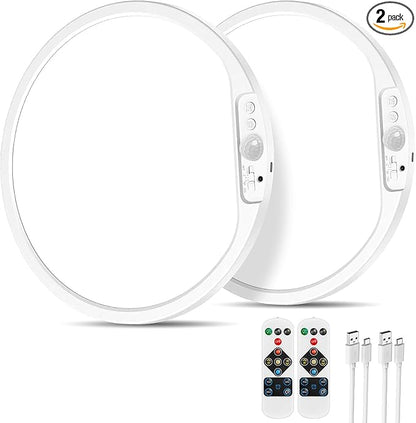 2-Pack 12" Larger 10000mAh Rechargeable Motion Sensor Ceiling Light by TheBairthTheBest