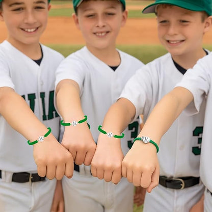 Sportybella - Baseball Bracelet, Baseball Jewelry, Adjustable Braided Baseball - Image 6