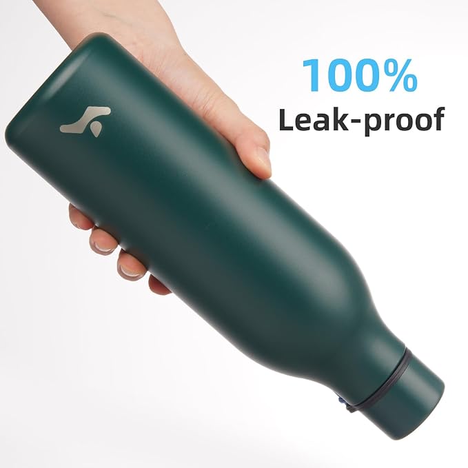 Insulated Water Bottle with Strap, 25 oz Double Wall Stainless Steel Vacuum - Image 5