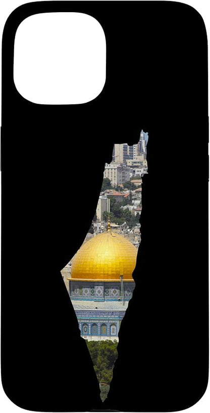 Palestinian Map Al Aqsa Jerusalem in Palestine Case by Unknown