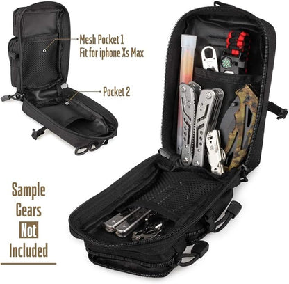 LIVANS Tactical Molle Utility Pouch, EDC Tool Pouch Tactical Phone Pouches Mini - Image 3