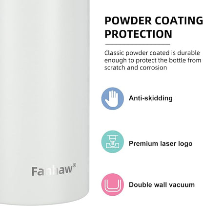 Fanhaw 24 oz Insulated Stainless Steel Water Bottle - Image 4