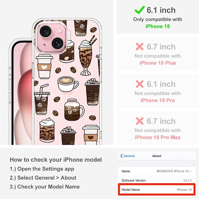 MOSNOVO Case for iPhone 15 - Image 2