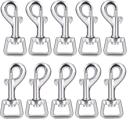 Swivel Snap Hooks, Lucky Goddness 20pcs Metal Heavy Duty Square Eye Clasp by LuckyGoddness