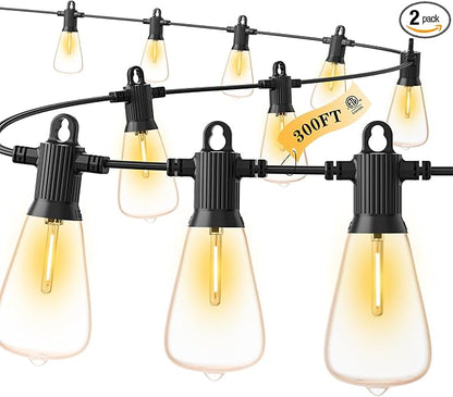 FOOMAN LED Outdoor String Lights, 300FT Outside Waterproof Patio Lights by FOOMAN