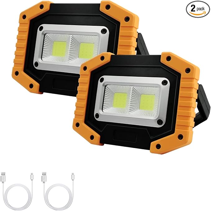 Tekstap LED Work Light Rechargeable, 30W 2000LM Portable Waterproof by TekstapDirect